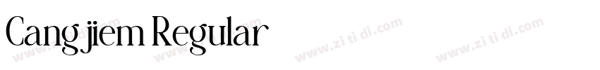 Cangjiem Regular字体转换 Cangjiem Regular字体转换
